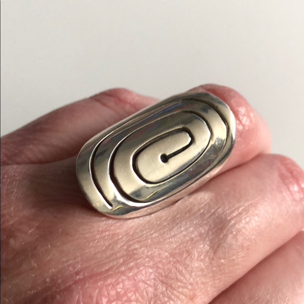 Silver Spiral Ring
